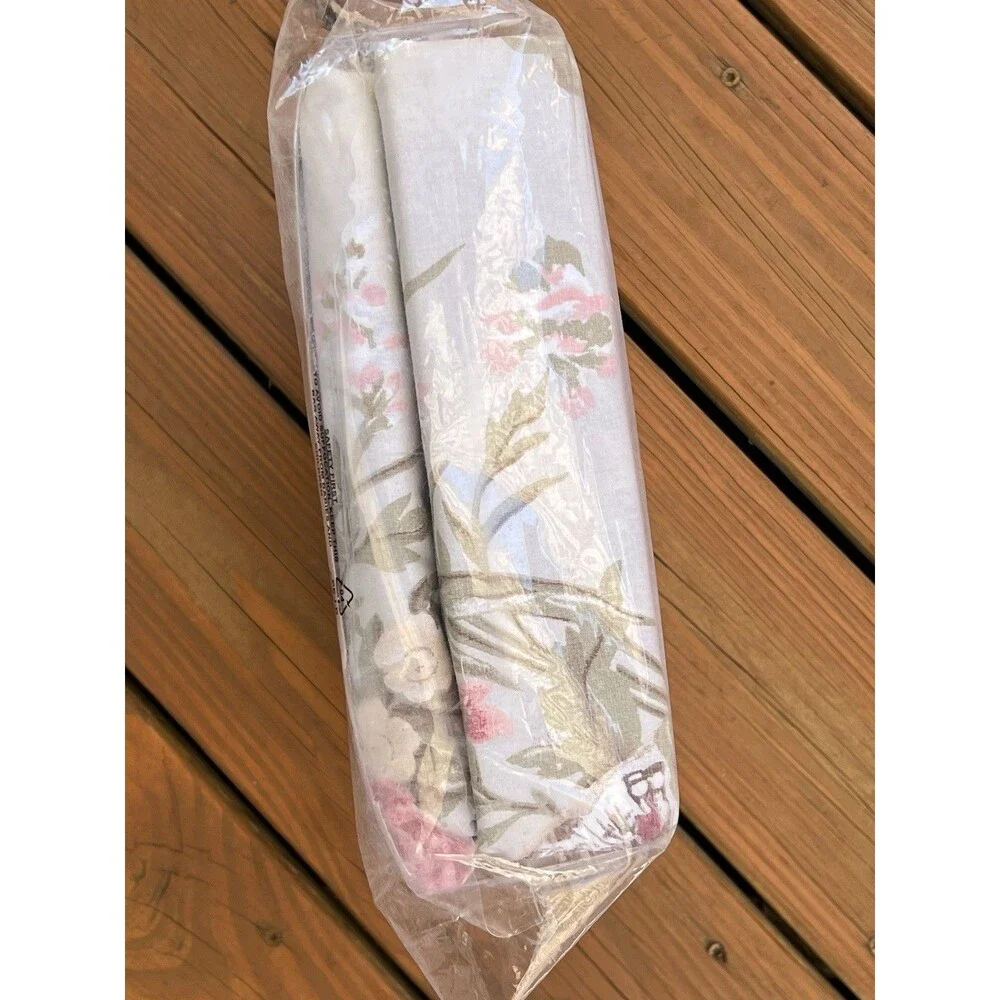 Cabbages & Roses Duvet Set KING Henrietta Sage Pink Floral Butterfly Birds New